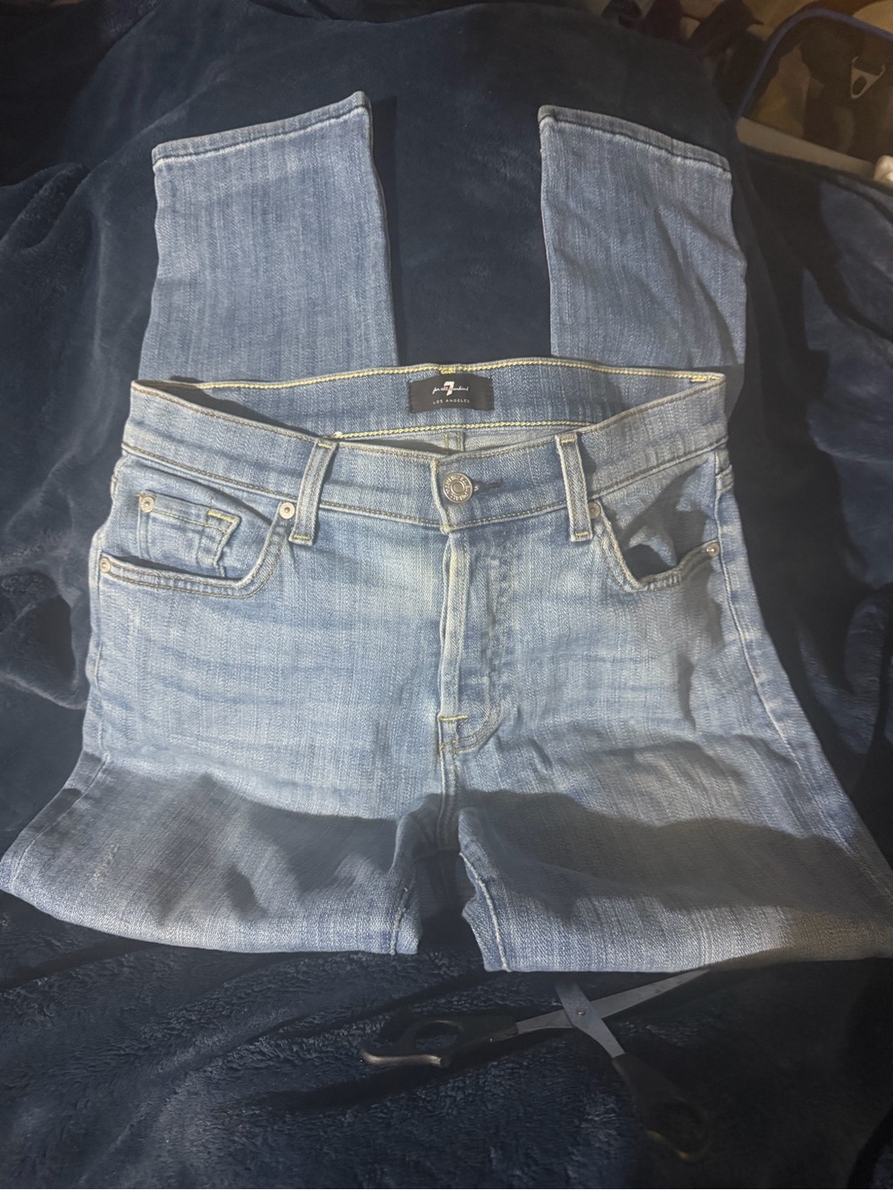 7 For All Mankind Light Blue Skinny Jeans